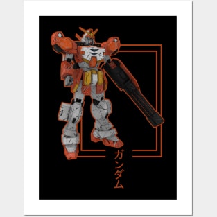 XXXG-01H2 Gundam Heavyarms Custom Posters and Art